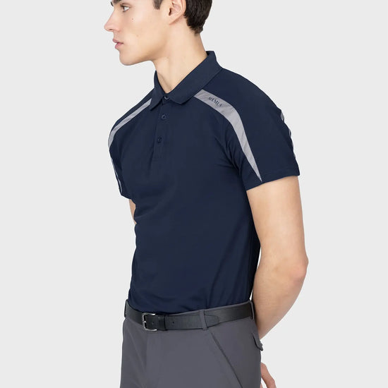 Court Polo Shirt (Navy/Grey)