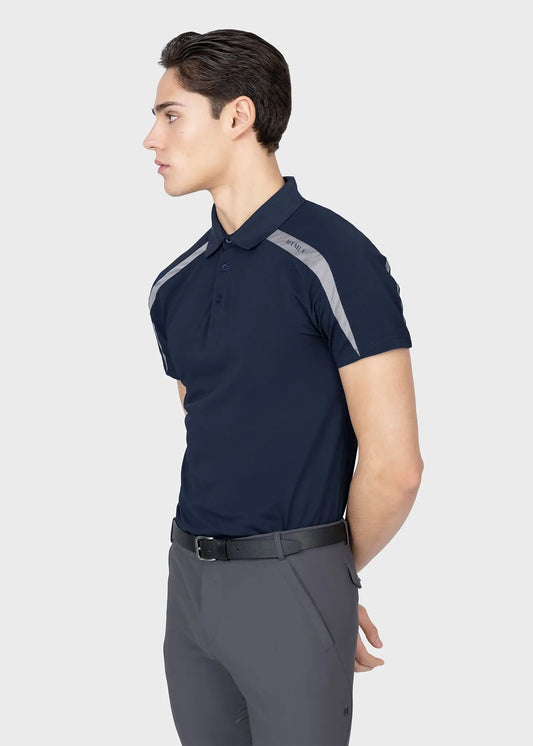 Court Polo Shirt (Navy/Grey)