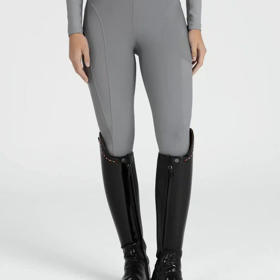 Maximilian Equestrian Outline Riding Leggings Titanium by Maximilian Equestrian at  Try a Bit