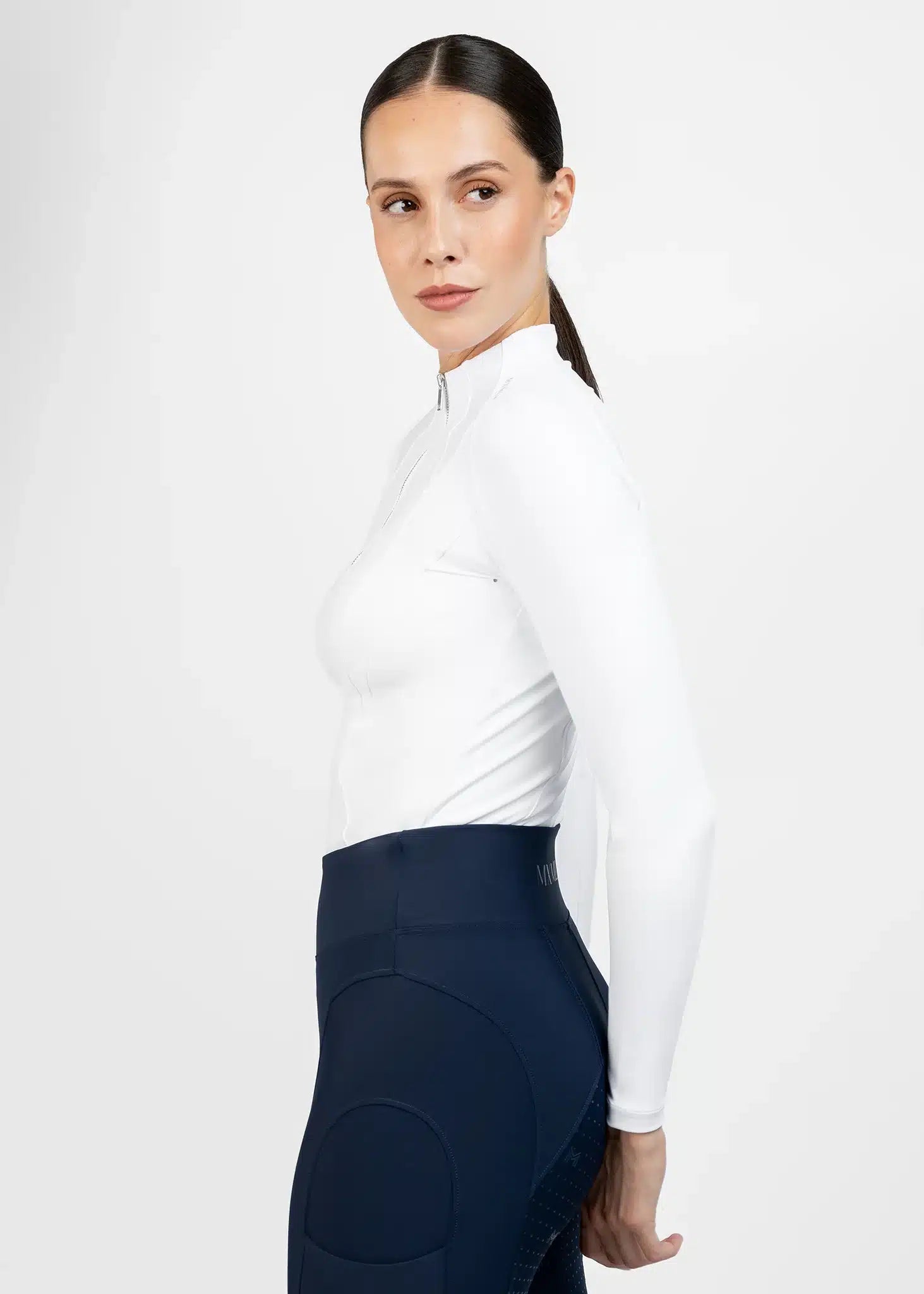 Maximilian Equestrian Frame Long Sleeve Base Layer Performance Riding Top by Maximilian Equestrian at  Try a Bit