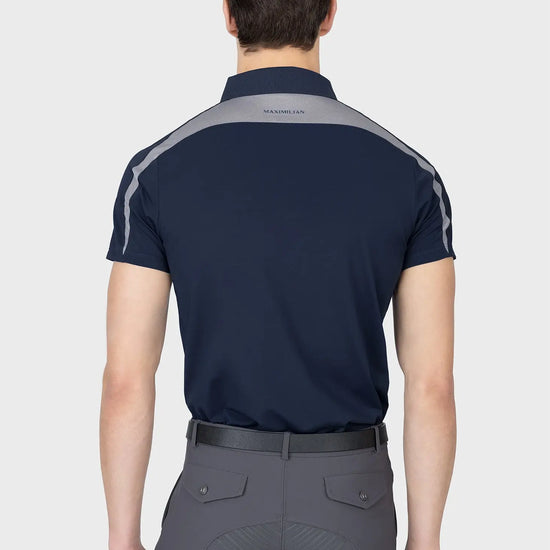Court Polo Shirt (Navy/Grey)