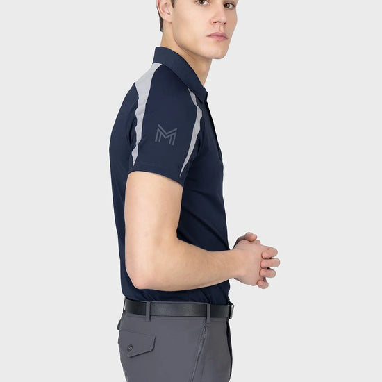 Court Polo Shirt (Navy/Grey)