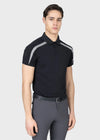 Court Polo Shirt (Black/Grey) by Maximilian Equestrian at  Try A Bit