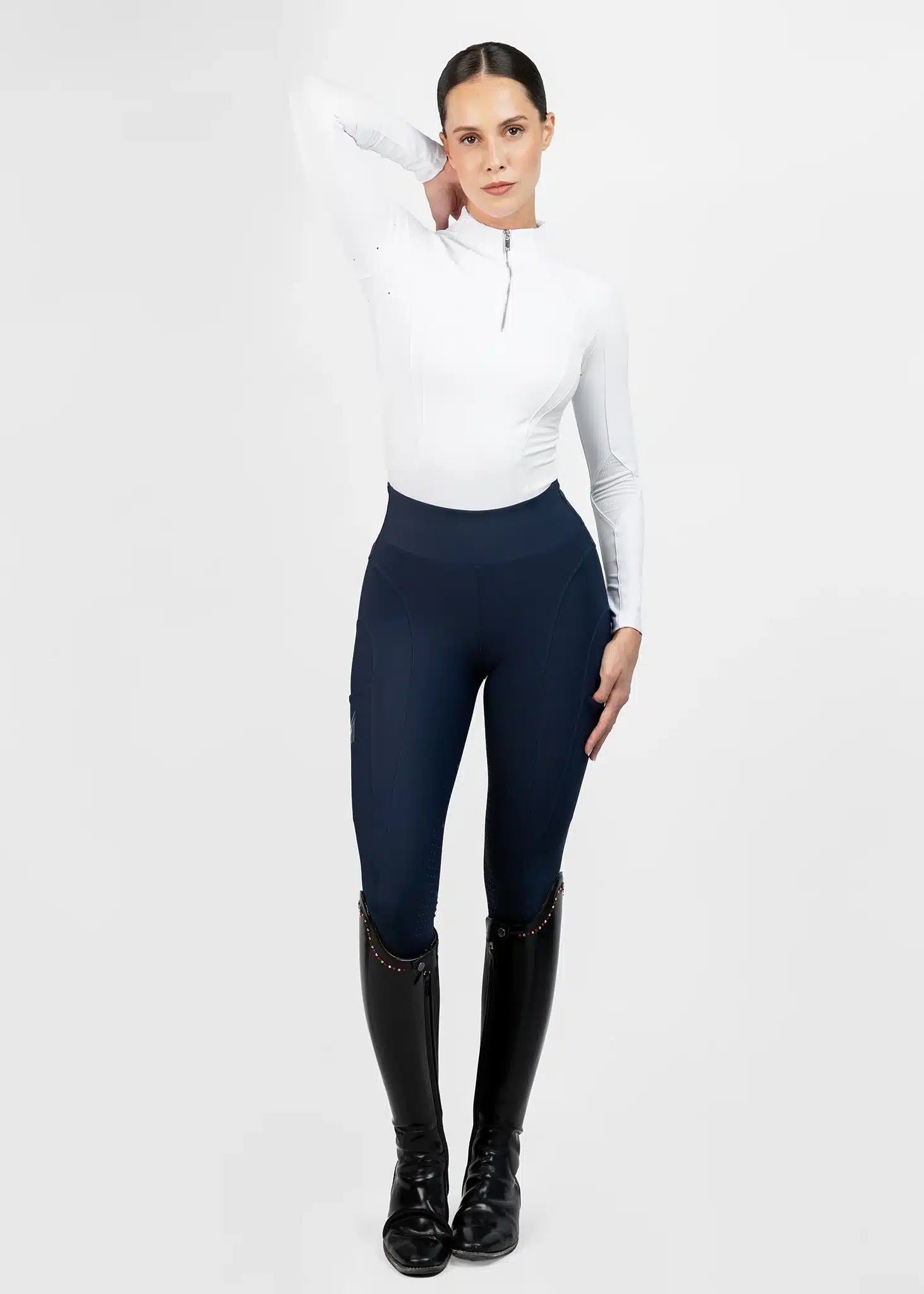 Maximilian Equestrian Frame Long Sleeve Base Layer Performance Riding Top by Maximilian Equestrian at  Try a Bit
