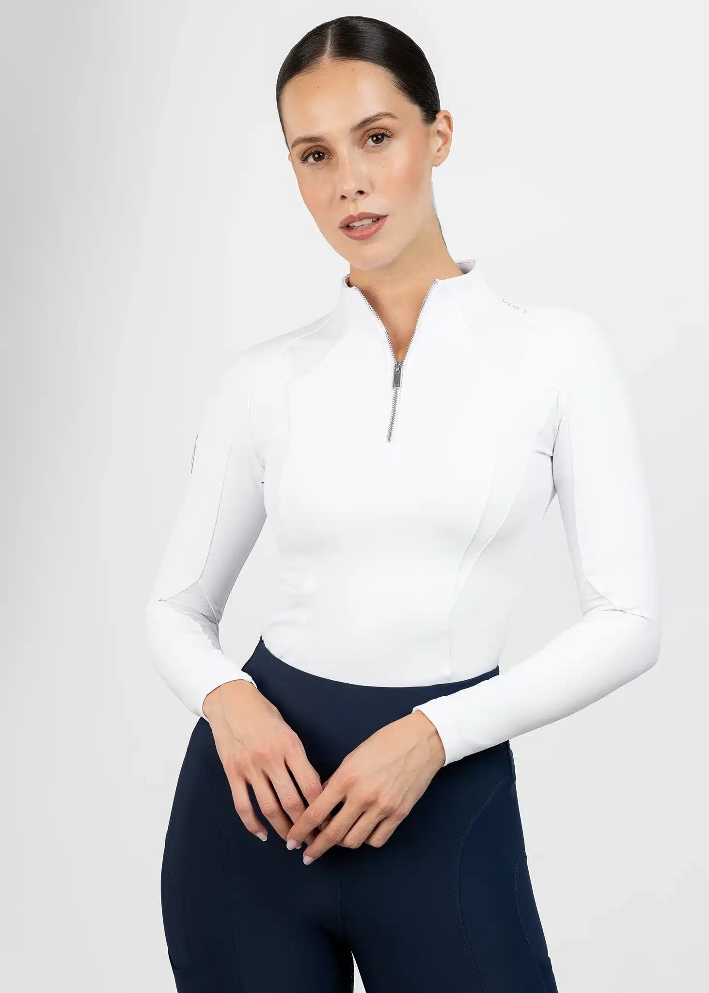 Maximilian Equestrian Frame Long Sleeve Base Layer Performance Riding Top by Maximilian Equestrian at  Try a Bit