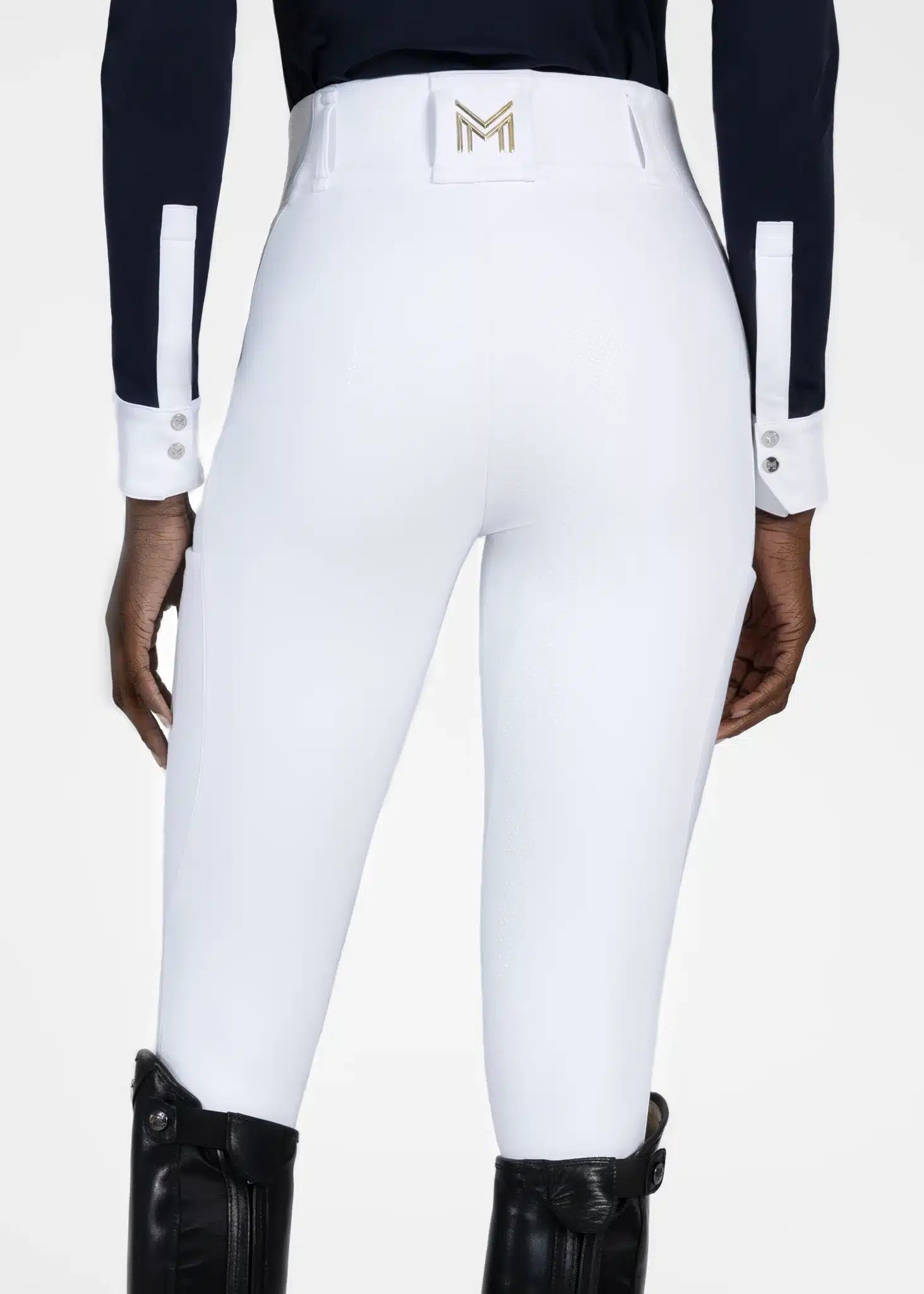 Maximilian Equestrian Aero Breeches White/Gold by Maximilian Equestrian at  Try a Bit