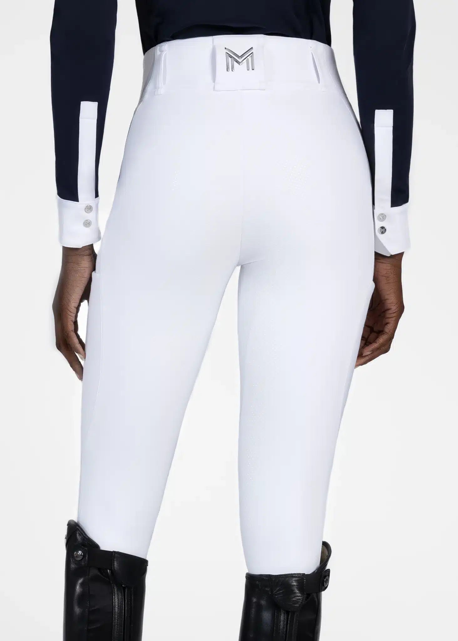 Maximilian Equestrian Aero Breeches (White/Silver) by Maximilian Equestrian at  Try a Bit