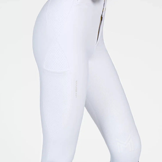 Maximilian Equestrian Aero Breeches White/Gold by Maximilian Equestrian at  Try a Bit