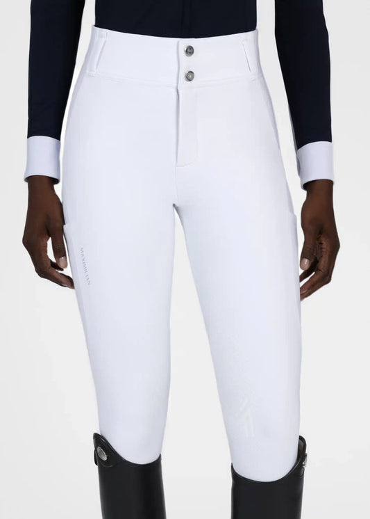 Maximilian Equestrian Aero Breeches (White/Silver) by Maximilian Equestrian at  Try a Bit