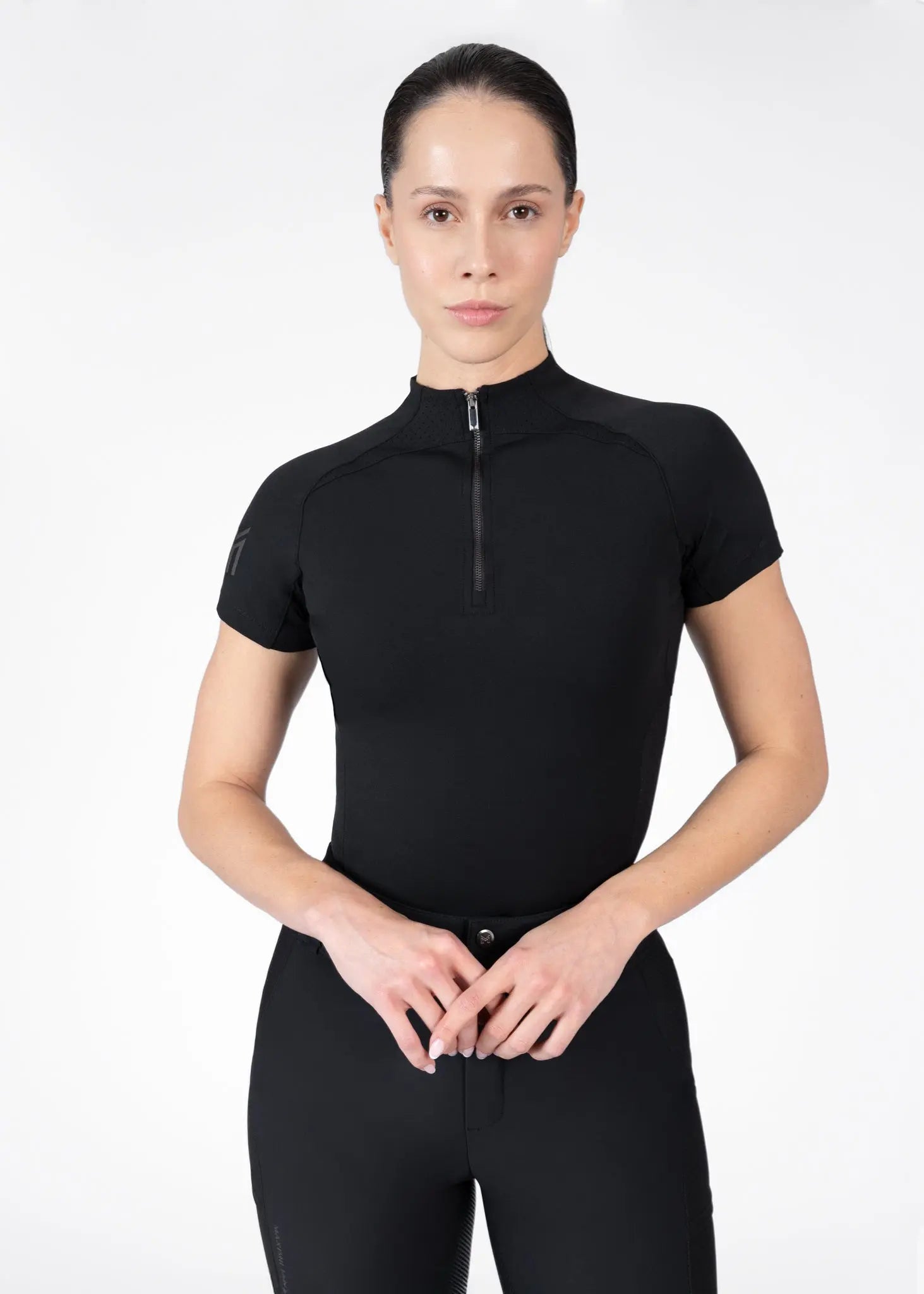 Aero Short Sleeve Base Layer (Black) by Maximilian Equestrian at  Try A Bit