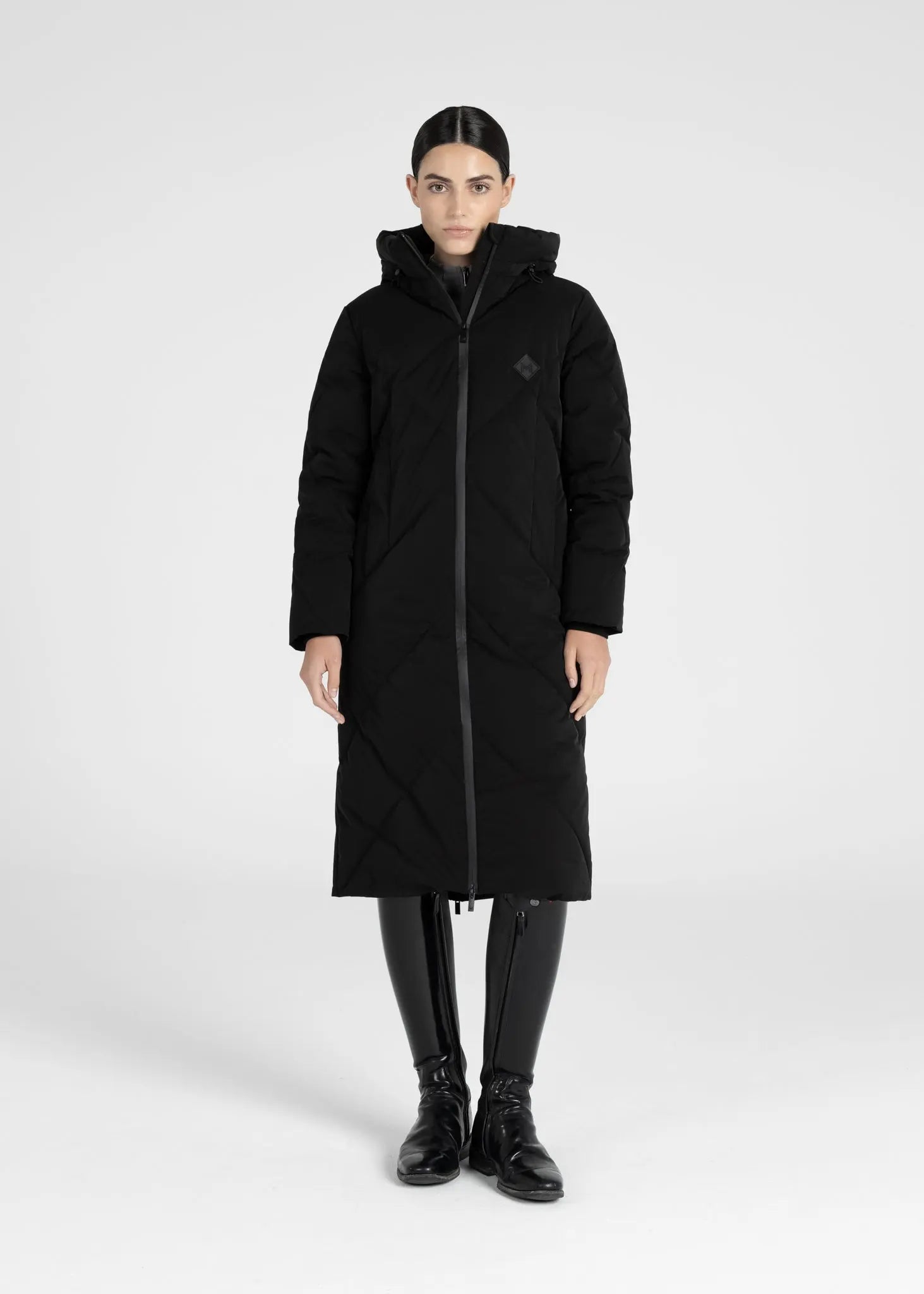 Global Puffer Jacket (Black) by Maximilian Equestrian at  Try A Bit