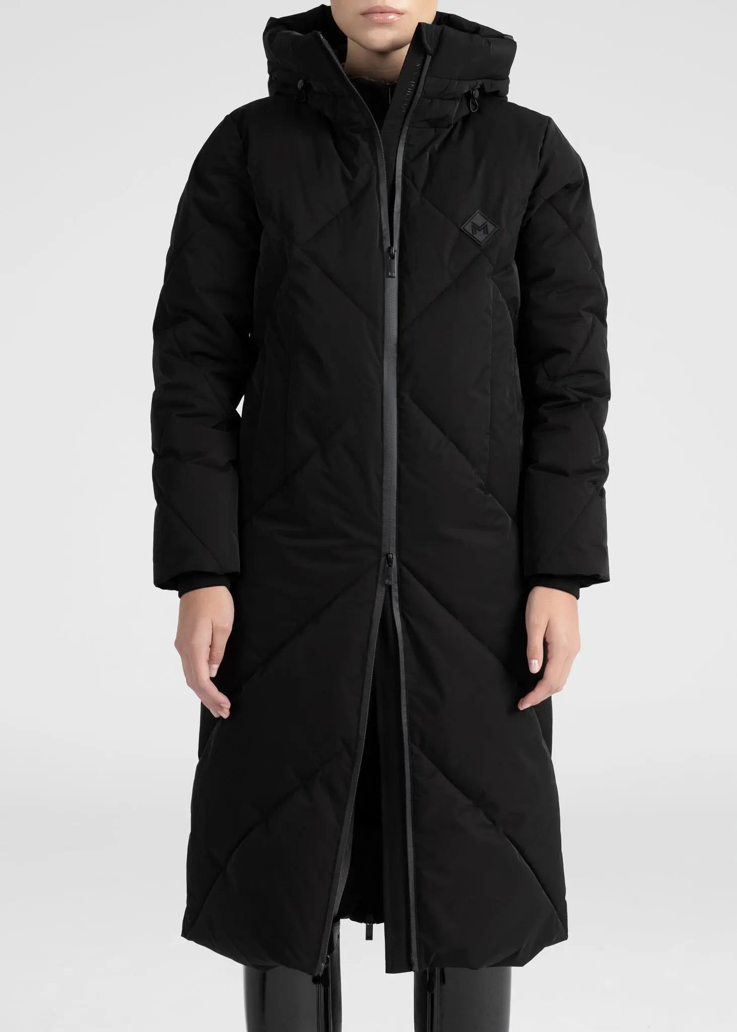 Global Puffer Jacket (Black) by Maximilian Equestrian at  Try A Bit