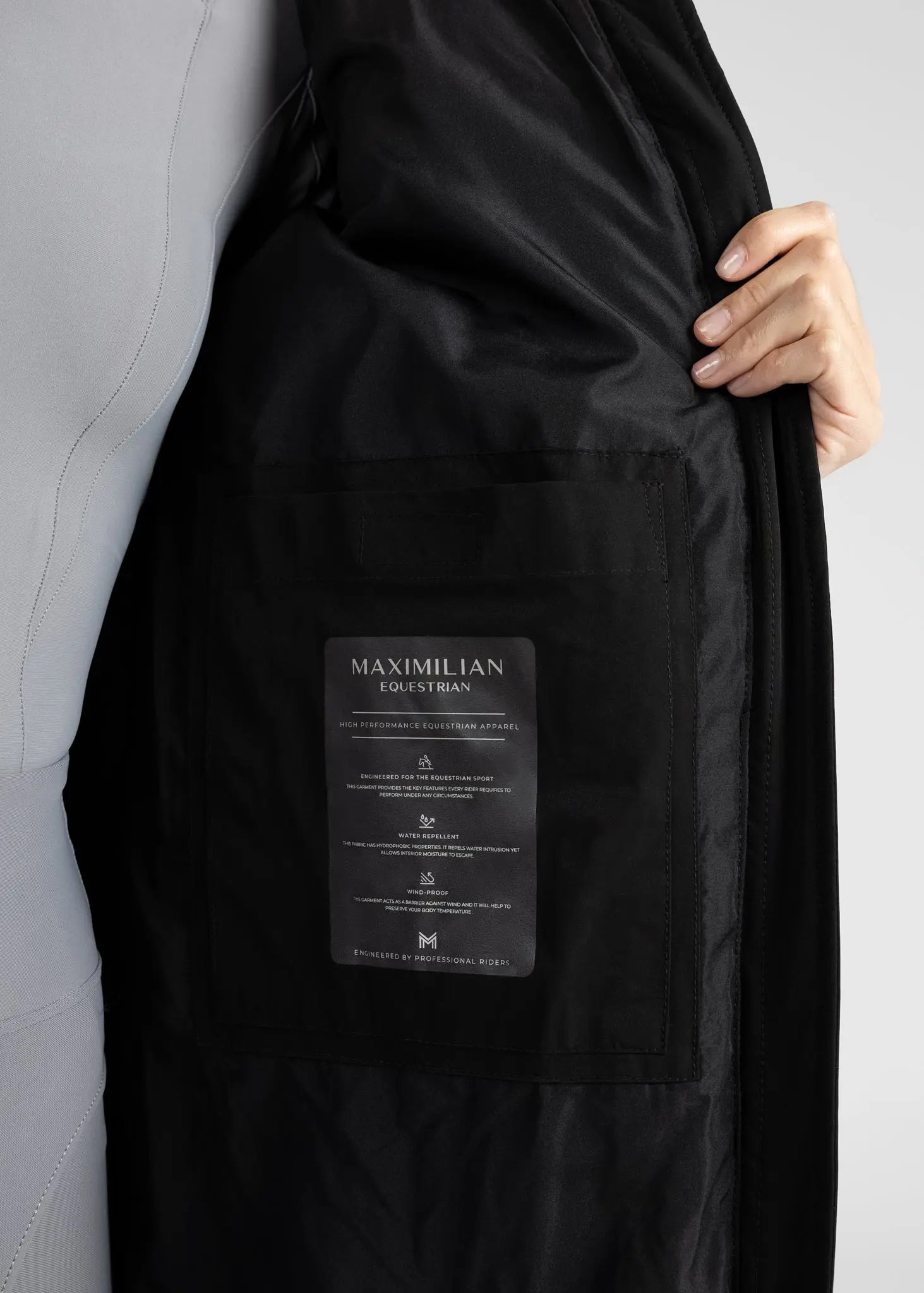 Global Puffer Jacket (Black) by Maximilian Equestrian at  Try A Bit