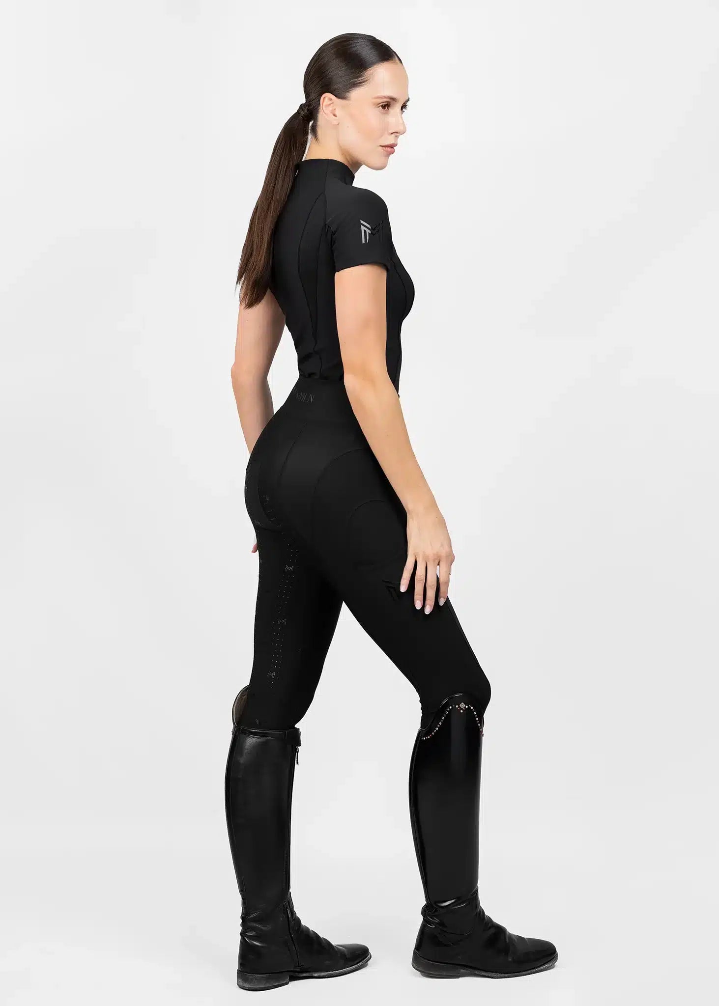 Maximilian Equestrian Frame Short Sleeve Base Layer - Performance Riding Top by Maximilian Equestrian at  Try a Bit