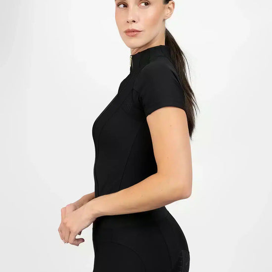 Maximilian Equestrian Frame Short Sleeve Base Layer - Performance Riding Top by Maximilian Equestrian at  Try a Bit