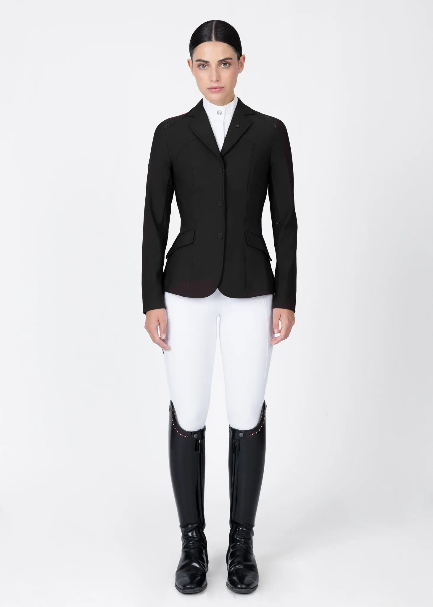 Aura Show Jacket (Black) by Maximilian Equestrian at  Try A Bit