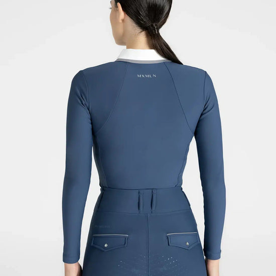 Maximilian Equestrian Concept Long Sleeve Polo Shirt (Sailor) by Maximilian Equestrian at  Try a Bit