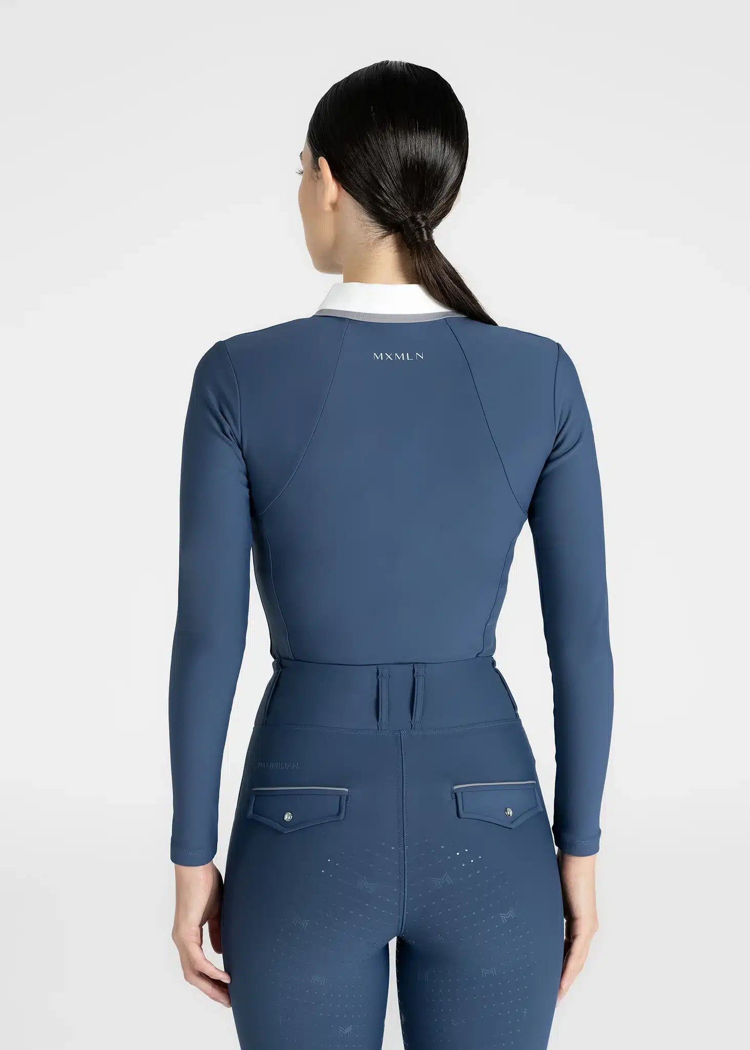 Maximilian Equestrian Concept Long Sleeve Polo Shirt (Sailor) by Maximilian Equestrian at  Try a Bit