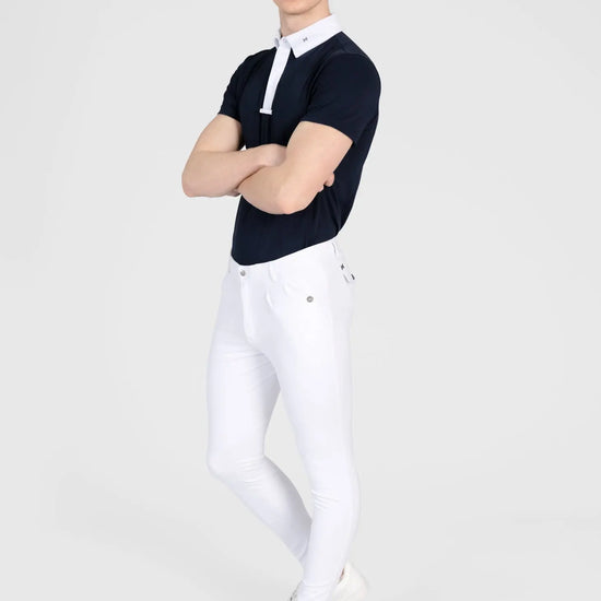 Focus Short Sleeve Competition Shirt (Navy) by Maximilian Equestrian at  Try A Bit