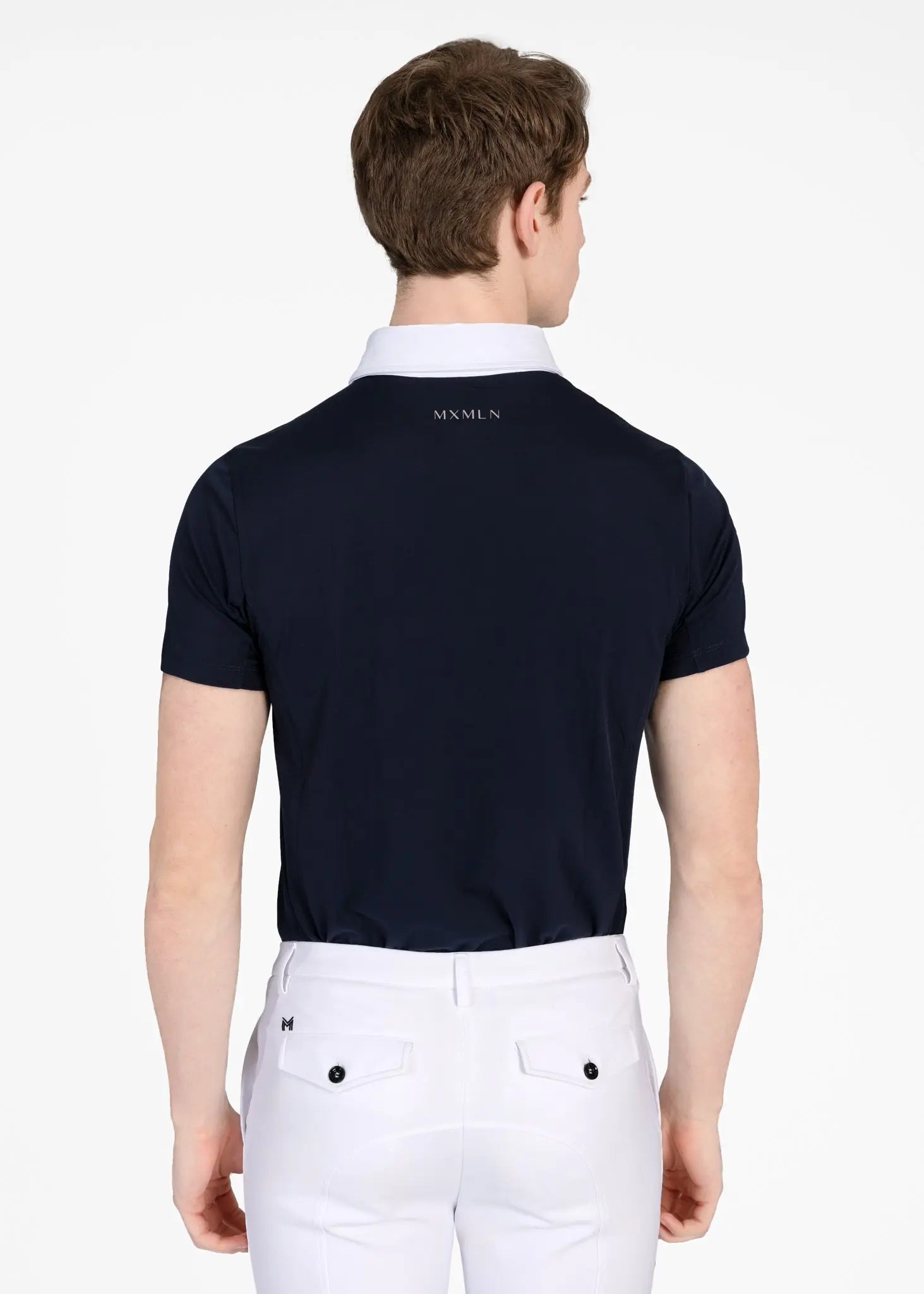 Focus Short Sleeve Competition Shirt (Navy) by Maximilian Equestrian at  Try A Bit
