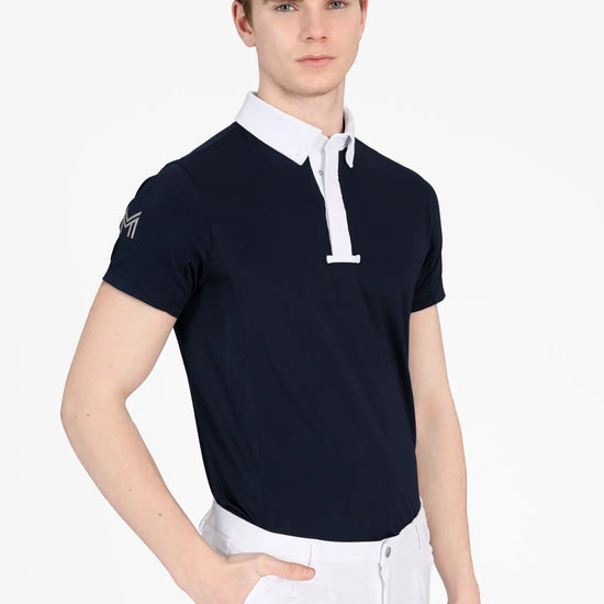 Focus Short Sleeve Competition Shirt (Navy) by Maximilian Equestrian at  Try A Bit