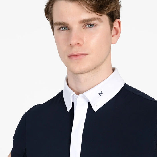 Focus Short Sleeve Competition Shirt (Navy) by Maximilian Equestrian at  Try A Bit