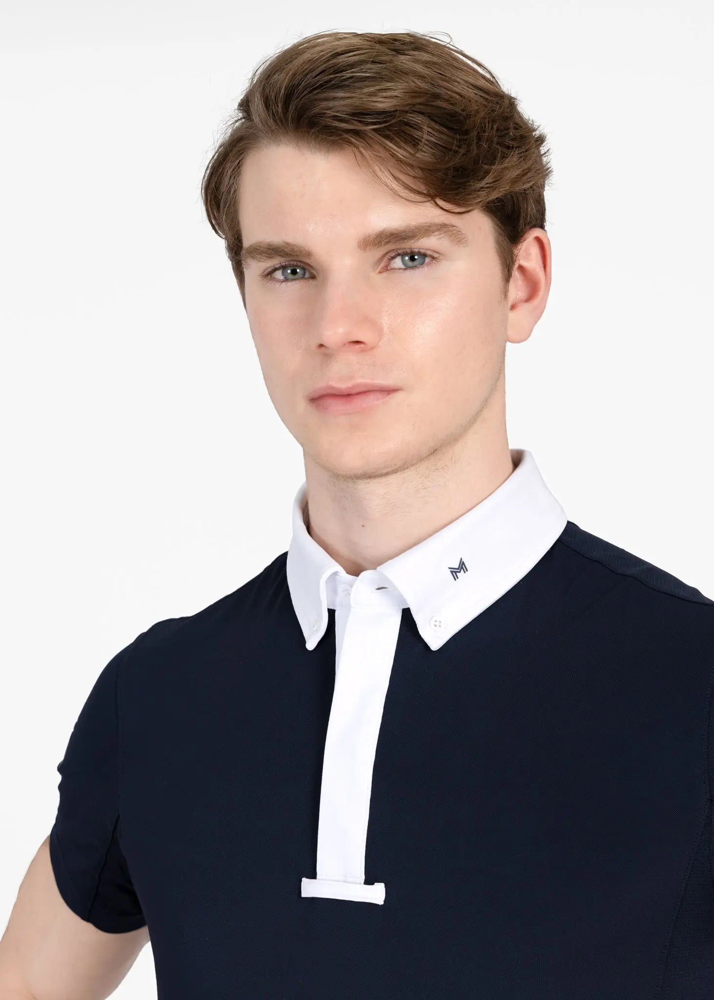 Focus Short Sleeve Competition Shirt (Navy) by Maximilian Equestrian at  Try A Bit