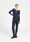 Maximilian Equestrian Concept Long Sleeve Polo Shirt (Navy) by Maximilian Equestrian at  Try a Bit