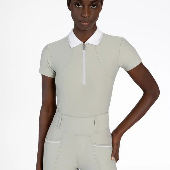 Maximilian Equestrian Concept Short Sleeve Polo Shirt — Performance Riding Tee by Maximilian Equestrian at  Try a Bit