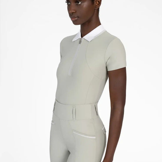Maximilian Equestrian Concept Short Sleeve Polo Shirt — Performance Riding Tee by Maximilian Equestrian at  Try a Bit