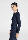 Maximilian Equestrian Concept Long Sleeve Polo Shirt (Navy) by Maximilian Equestrian at  Try a Bit