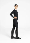 Maximilian Equestrian Concept Long Sleeve Polo Shirt (Black) by Maximilian Equestrian at  Try a Bit