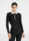 Maximilian Equestrian Concept Long Sleeve Polo Shirt (Black) by Maximilian Equestrian at  Try a Bit