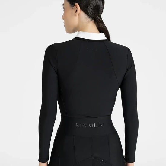Maximilian Equestrian Concept Long Sleeve Polo Shirt (Black) by Maximilian Equestrian at  Try a Bit