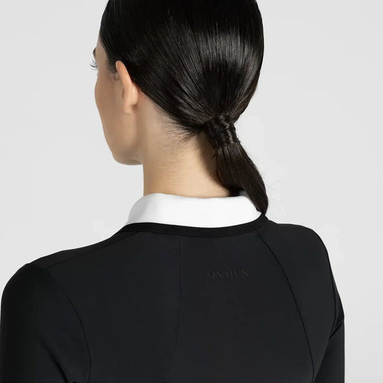 Maximilian Equestrian Concept Long Sleeve Polo Shirt (Black) by Maximilian Equestrian at  Try a Bit