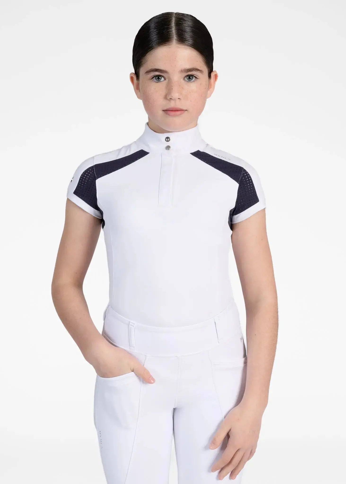 Maximilian Equestrian YR Aveen Short Sleeve Show Shirt by Maximilian Equestrian at  Try A Bit