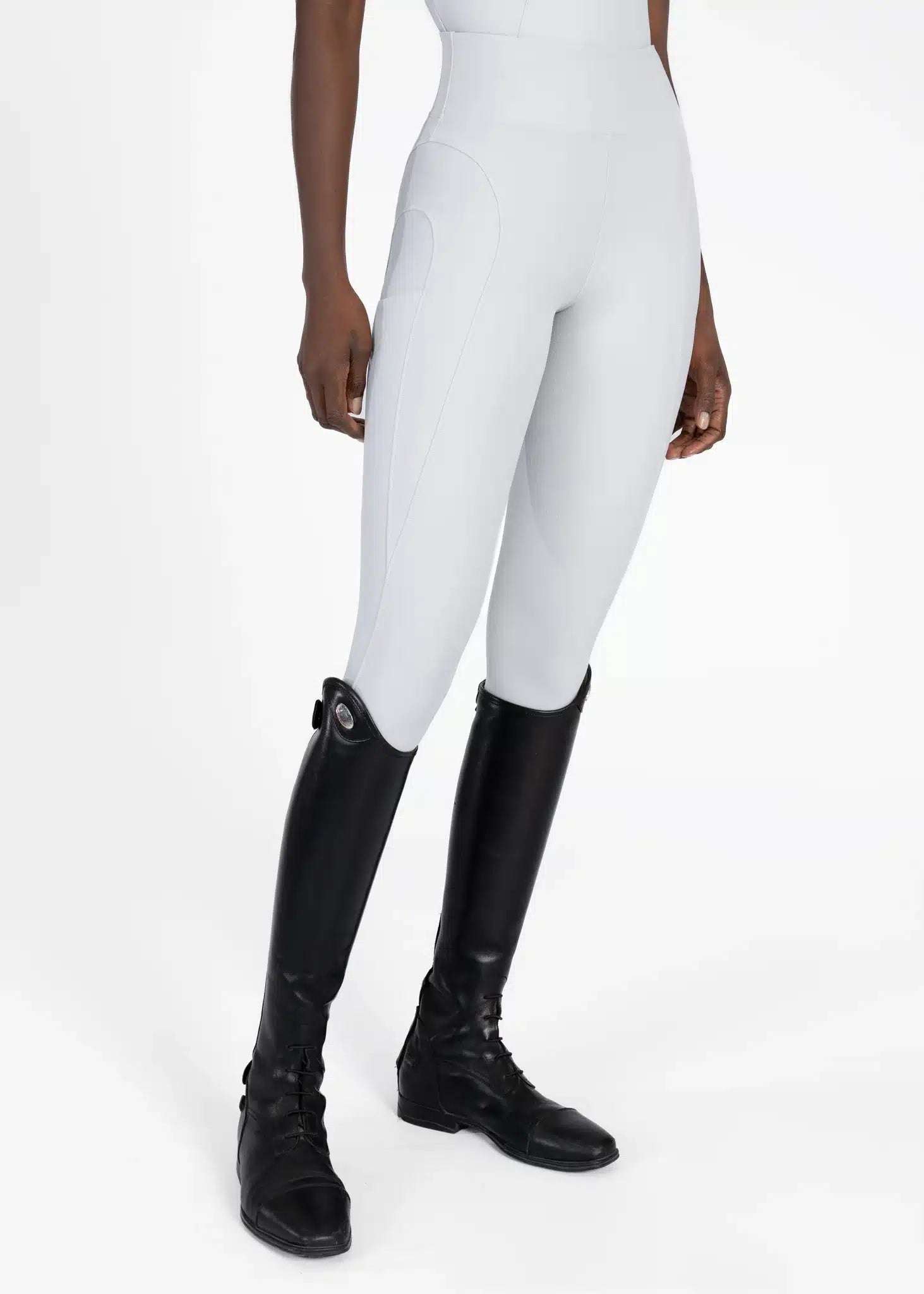 Maximilian Equestrian Outline Riding Leggings Glacier by Maximilian Equestrian at  Try a Bit