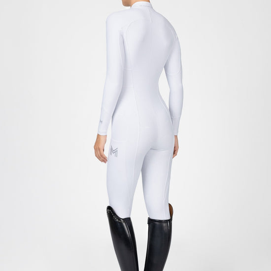 Femme Riding Jumpsuit (White) by Maximilian Equestrian at  Try A Bit