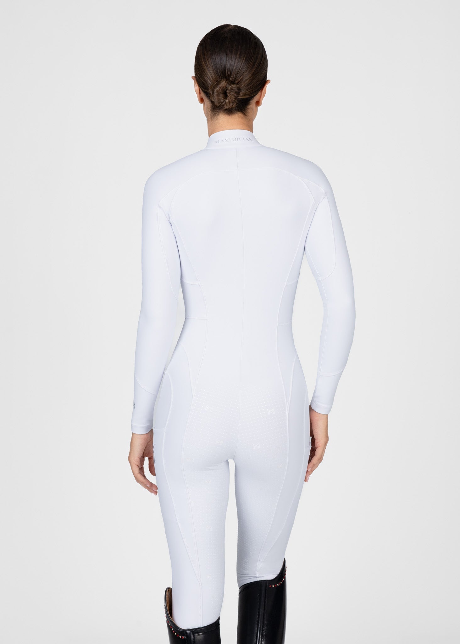 Femme Riding Jumpsuit (White) by Maximilian Equestrian at  Try A Bit