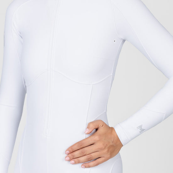 Femme Riding Jumpsuit (White) by Maximilian Equestrian at  Try A Bit
