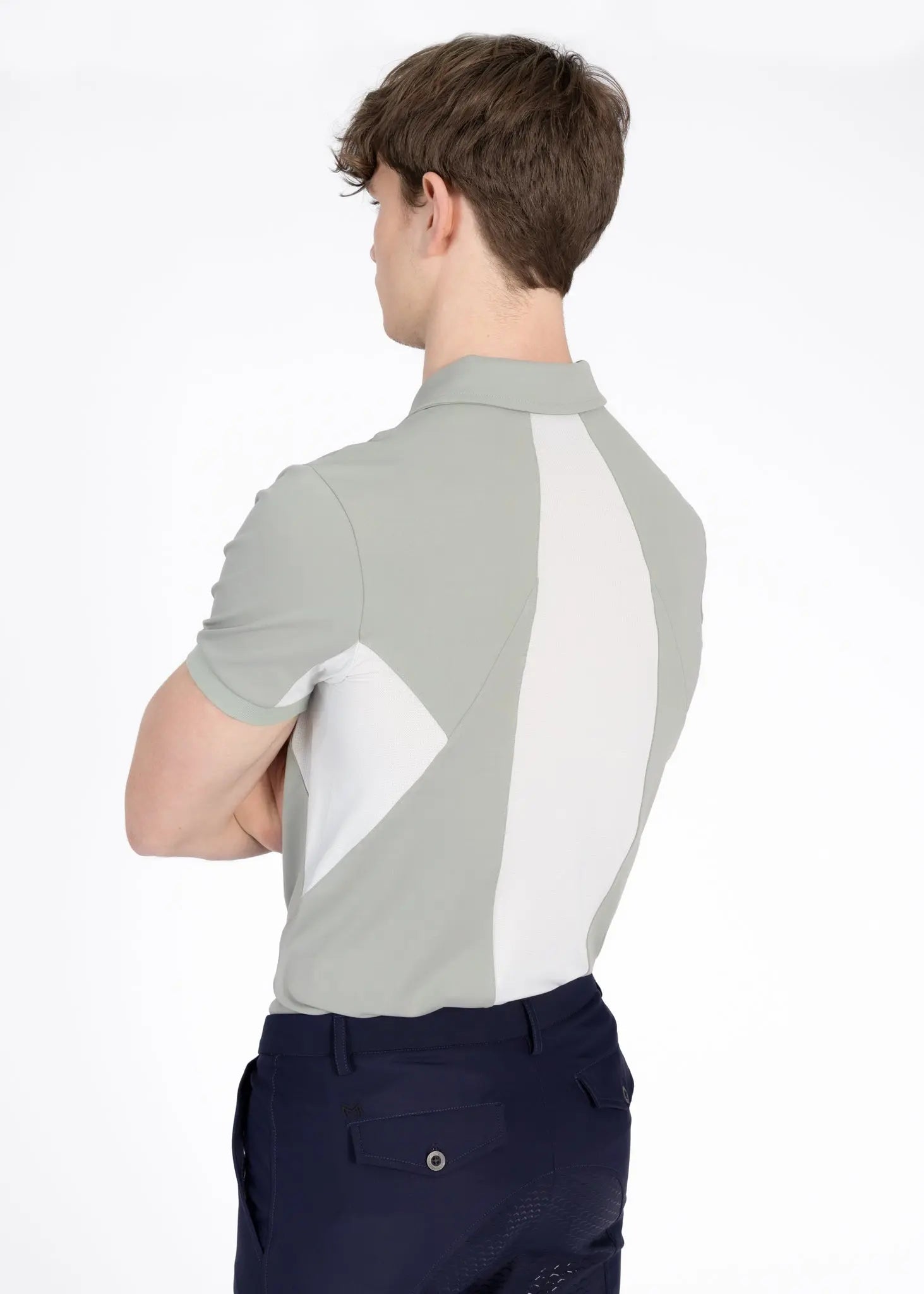 Cross Polo Shirt (Laurel) by Maximilian Equestrian at  Try A Bit
