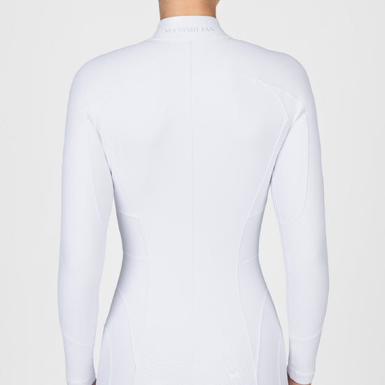 Femme Riding Jumpsuit (White) by Maximilian Equestrian at  Try A Bit