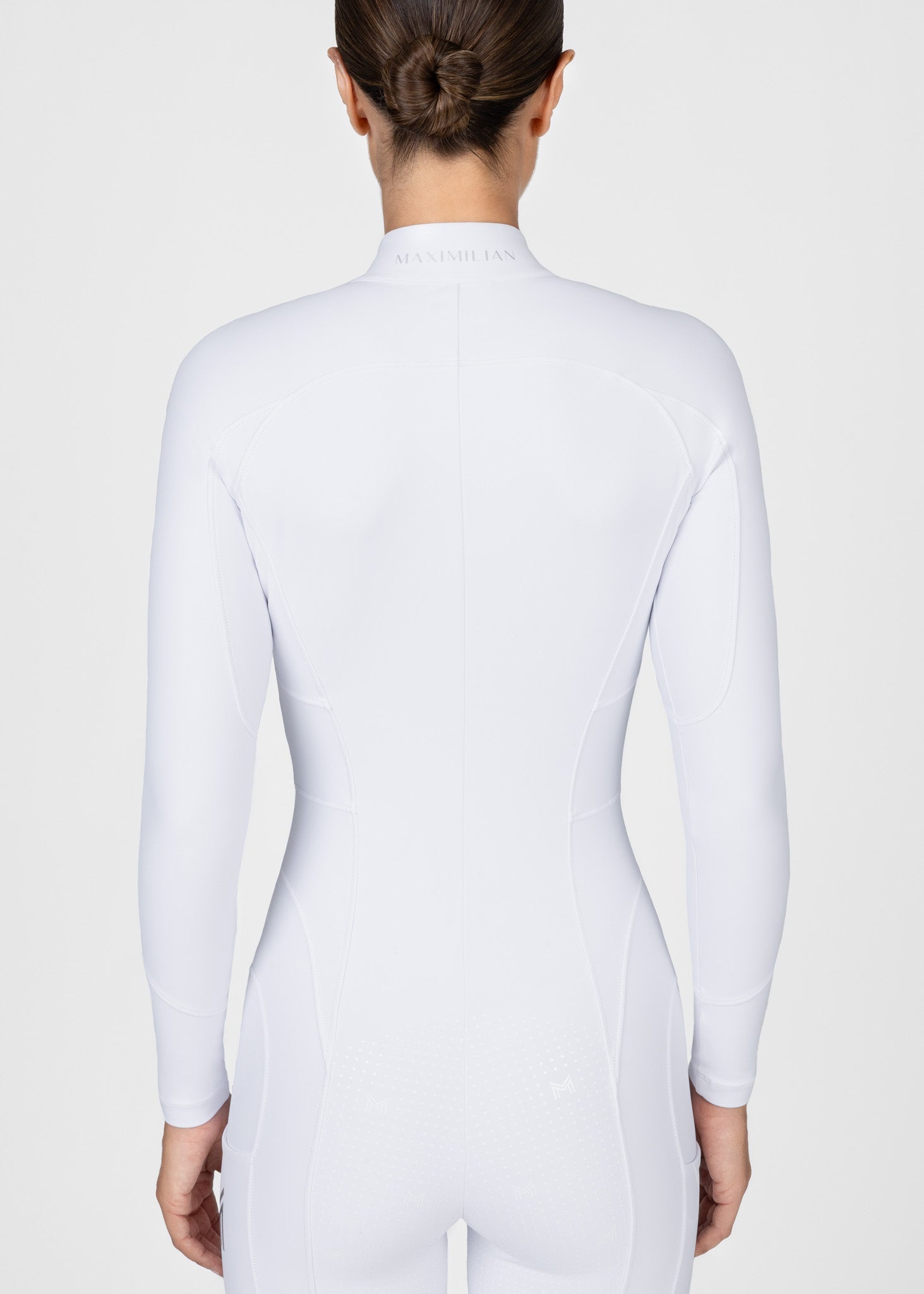 Femme Riding Jumpsuit (White) by Maximilian Equestrian at  Try A Bit