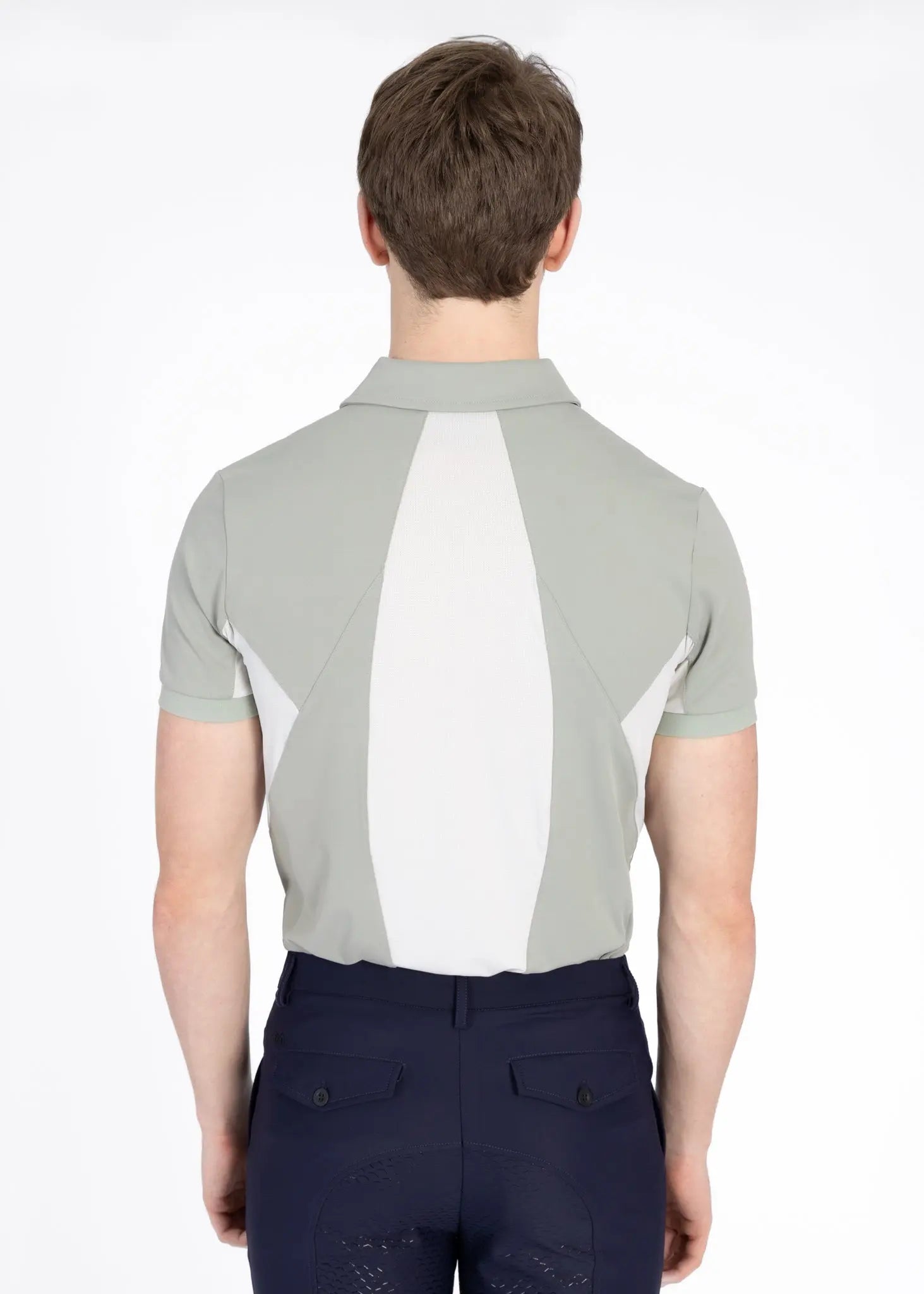 Cross Polo Shirt (Laurel) by Maximilian Equestrian at  Try A Bit