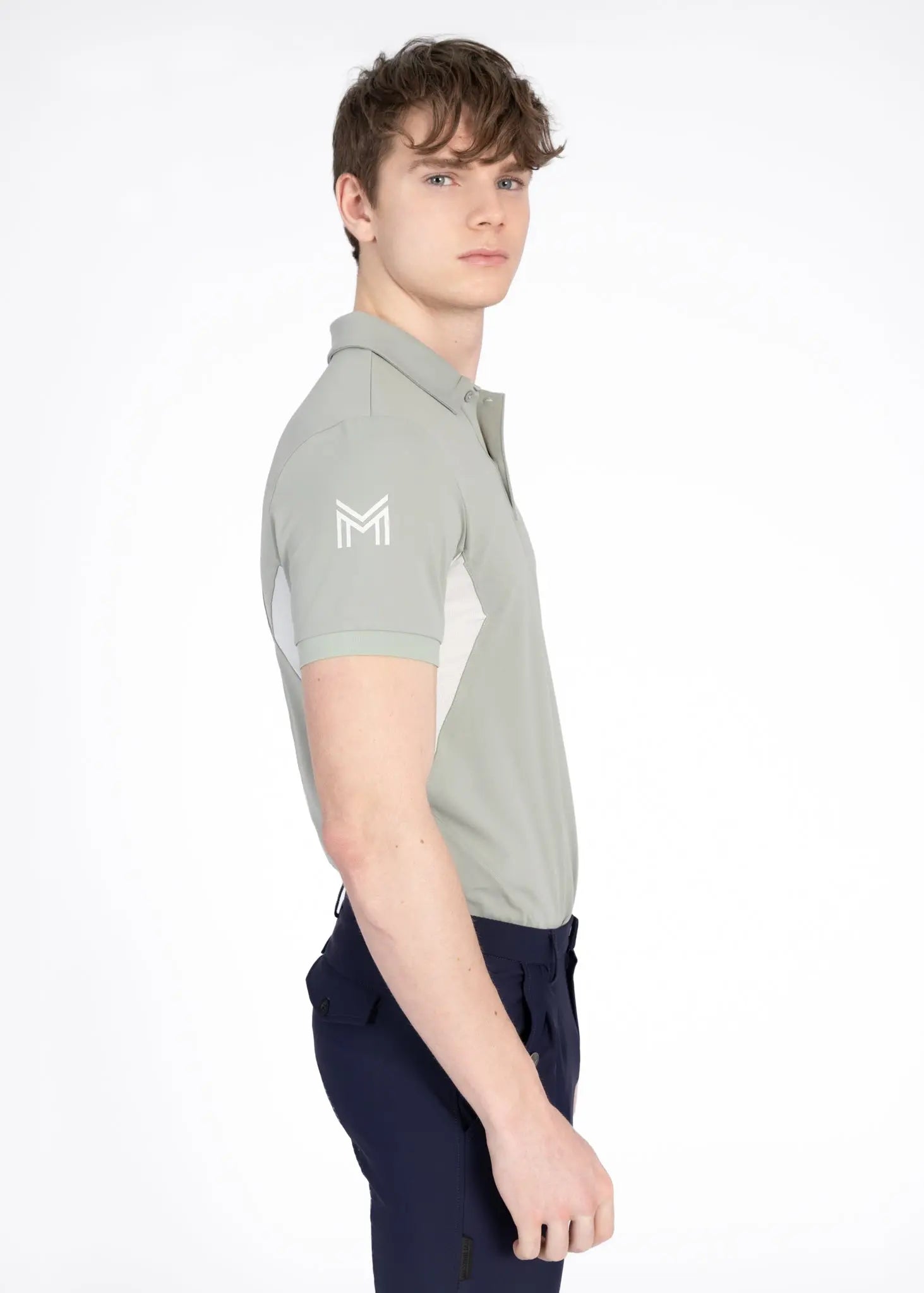 Cross Polo Shirt (Laurel) by Maximilian Equestrian at  Try A Bit