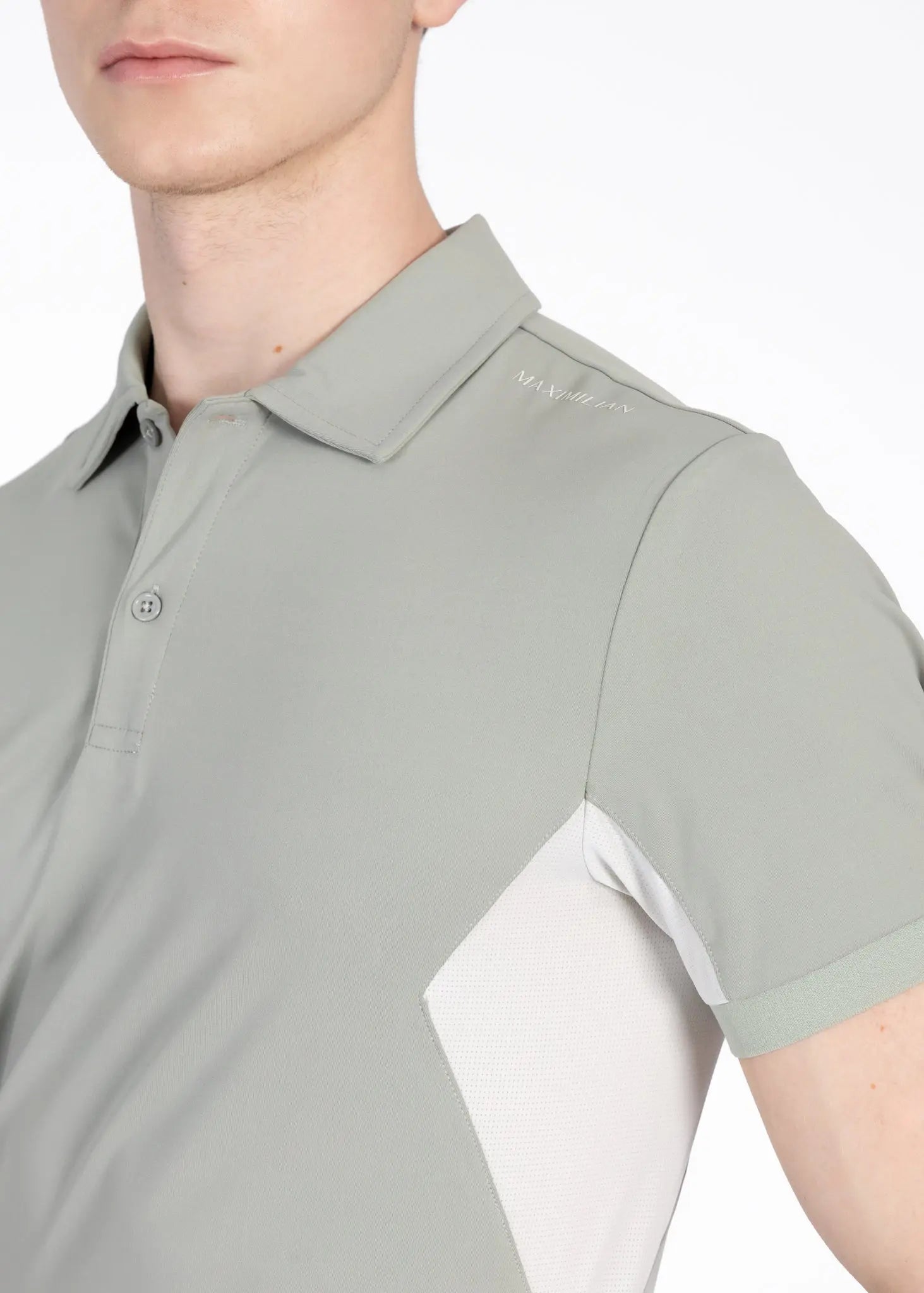Cross Polo Shirt (Laurel) by Maximilian Equestrian at  Try A Bit