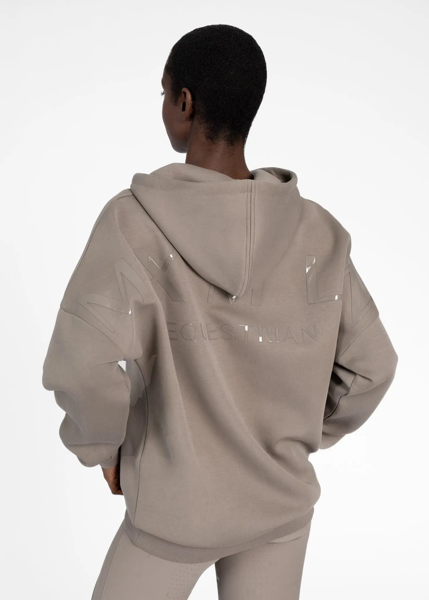 Women Icon Oversized Hoodie (Taupe)