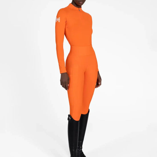 Maximilian Equestrian Outline Riding Leggings Tangerine by Maximilian Equestrian at  Try a Bit