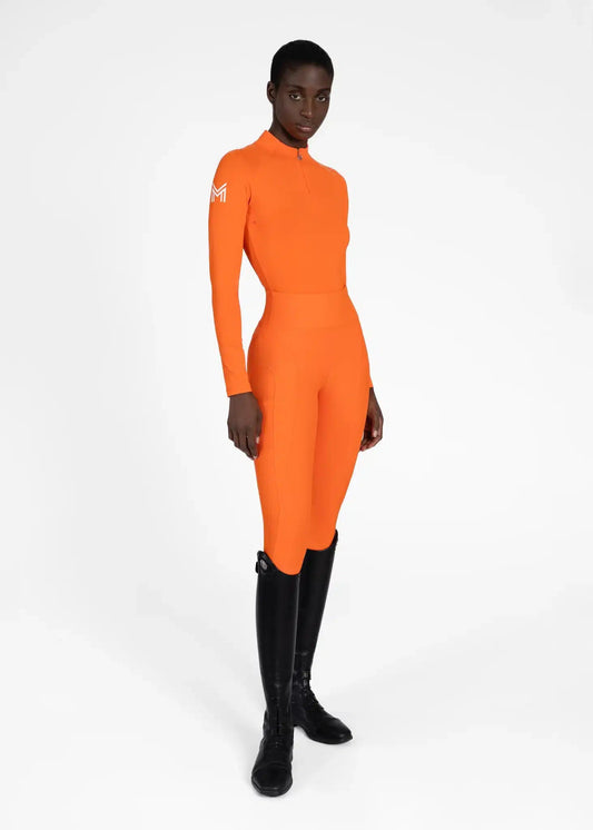 Maximilian Equestrian Outline Riding Leggings Tangerine by Maximilian Equestrian at  Try a Bit