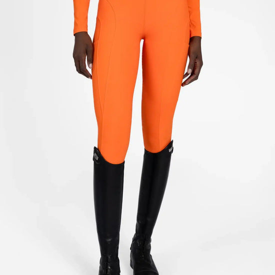 Maximilian Equestrian Outline Riding Leggings Tangerine by Maximilian Equestrian at  Try a Bit